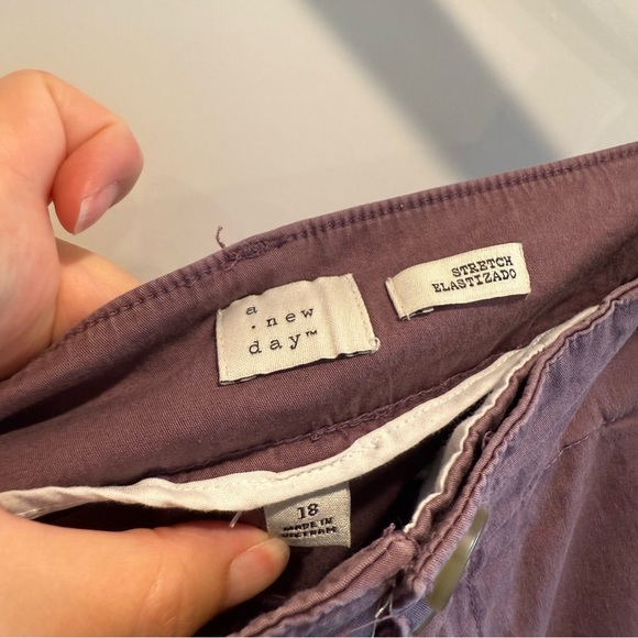a new day Women’s Plum Colored Size 18 Pants - Picture 3 of 5